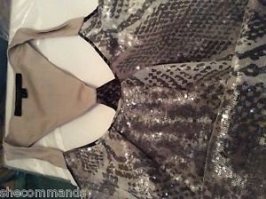 NEW Rachel Roy Signature $695 Silk and Sequin Sleeveless Dress - 10