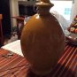 VINTAGE Mustard Yellow Glazed Ceramic Pottery Gourd-Shaped Lamp