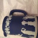VINTAGE 1942 Wedgwood Cobalt Blue Jasperware 4" Creamer