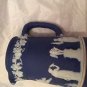 VINTAGE 1942 Wedgwood Cobalt Blue Jasperware 4" Creamer
