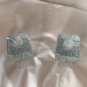 EXCELLENT CONDITION Pair of Blenko Art Glass Iceberg Votive Candle Holder