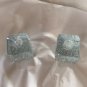 EXCELLENT CONDITION Pair of Blenko Art Glass Iceberg Votive Candle Holder