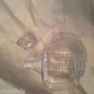 VINTAGE Clover-Shaped Hand Blown Glass Decanter w/ Stopper