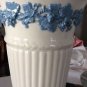 VINTAGE Wedgwood Queensware Blue on White Lamp