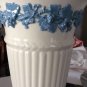 VINTAGE Wedgwood Queensware Blue on White Lamp
