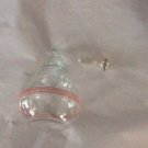 VINTAGE Apothecary Glass Bottle Cruet  with Glass Stopper - 7"