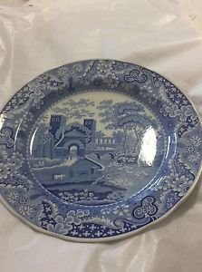 Spode Blue Room Collection Dinner Plate w/ Hanger - Castle