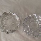 EXCELLENT CONDITION Pair of Orrefors Crystal Raspberry Votives