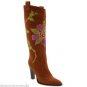NEW MIU MIU by Prada Gray Suede Lace-up Boots - EU 37/US 6.5