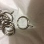 24 Decorator Metal Drapery Curtain Rings w/ Eyelet - 1-1/2" Diameter