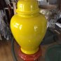 VINTAGE 70's Glazed Ceramic Ginger Jar-Shaped Lamp