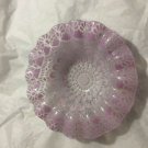 EXCELLENT CONDITION Sydenstricker Lacy Pattern Fused Art Glass Bowl - 6.75"