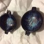 VINTAGE Pair of 2 Mid-Century Italian Art Glass Ashtrays