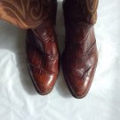 Justin Cowboy Boots in American Alligator Skin - 10.5 D