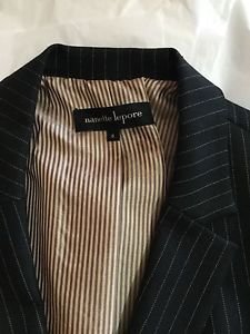 EXCELLENT CONDITION Nanette Lepore 2-Button Black and Gold Blazer - 6