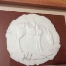 AUTHENTIC John Saunders NM Paper Artist Casting of a Horse - 8" x 4"