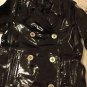 NEW Ralph Lauren Women's Navy Blue Patent Leather Peacoat - S