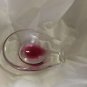 VINTAGE Swedish Flygsfors Kedelv Coquille Art Glass Signed Dish Bowl - 5.5"L