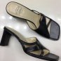 EXCELLENT CONDITION Circa Joan & David Black Woven Leather Sandals - 8.5