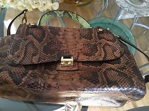 WORN ONCE Henri Bendel Snakeskin Print Full Size Bag