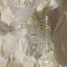 NEW RCR Royal Lead Crystal Rock London Pattern W/ Cut X and O Champagne Flutes