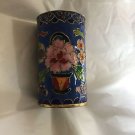 ANTIQUE Chinese Cloisonné Enameled Cup - 4"T  x 2.25" D