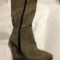 NEW Delman Jace Knee-High Suede and Shearling Boot - 10
