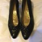 VERY GOOD CONDITION Salvatore Ferragamo Black Tasseled Brogue Pumps - 9.5 AA