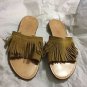 EXCELLENT CONDITION Niccolo Vacari Suede Fringe Slip-on Flats - 6