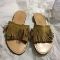 EXCELLENT CONDITION Niccolo Vacari Suede Fringe Slip-on Flats - 6
