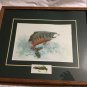 ARTIST PROOF Matted and Framed Print by Royann H. Baum w/ Lure - 17" x 14"