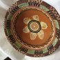 Large Redware Hand-Decorated Pottery Bowl - 11.5"