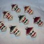 NEW Box of 9 Christopher Radko Shiny Brite Ornaments - Indents and Shaped
