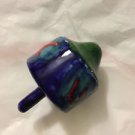 ARTISAN MADE Ceramic Dreidel Hand Painted and Fired - 4"