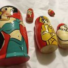 5-Piece Set of Mulan RUSSIAN MATRYOSHKA (BABUSHKA) Nesting Dolls - 7"