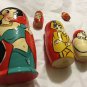 5-Piece Set of Mulan RUSSIAN MATRYOSHKA (BABUSHKA) Nesting Dolls - 7"