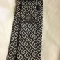 NEW Versace Men's 100% Silk Black and Gray Greek Key Design Tie