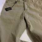 NEW Domenico Vacca Men's Stonewashed Khaki Casual Pants - 33 X 35
