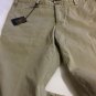NEW Domenico Vacca Men's Stonewashed Khaki Casual Pants - 33 X 35