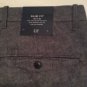 " NEW GAP Men's Straight Fit Blue Linen-Cotton Blend Pants - 36/32