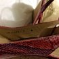 NEW Stuart Weitzman Pink/Purple Snakeskin Print Wedge Sandal - 7M