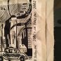 I Love New York Black and White Silk Fabric by JB Silks 2002 - 76" x 41"