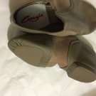 NEW Capezio Light Brown Leather Slip on/Split Sole Jazz Shoes - 4W