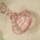 EXCELLENT CONDITION Modern Mouth Blown Murano Spinning Top Glass Vase - 10"L