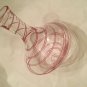 EXCELLENT CONDITION Modern Mouth Blown Murano Spinning Top Glass Vase - 10"L