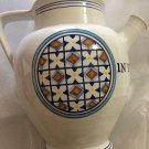EXCELLENT CONDITION Italian Pottery Wine Jug Marked "In Vino Veritas"