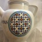 EXCELLENT CONDITION Italian Pottery Wine Jug Marked "In Vino Veritas"