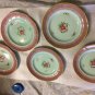 EXC. COND. Lowestoft Calyx Ware English Stoneware by Adams - 6" Dessert Plate
