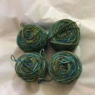 4 Spools Araucania 100% Pure Natural Chilean Hand-Dyed Wool Yarn