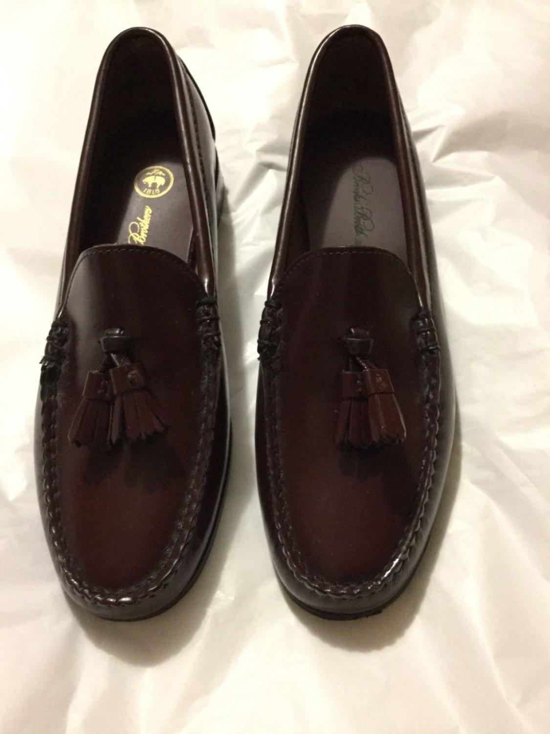 NEW Brooks Brothers Women's Classic Leather Tassel Loafers - 6.5